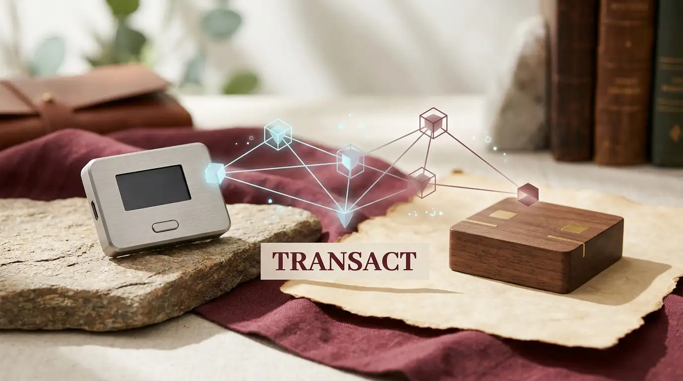 Crypto wallet connected to a casino payment destination through abstract network nodes